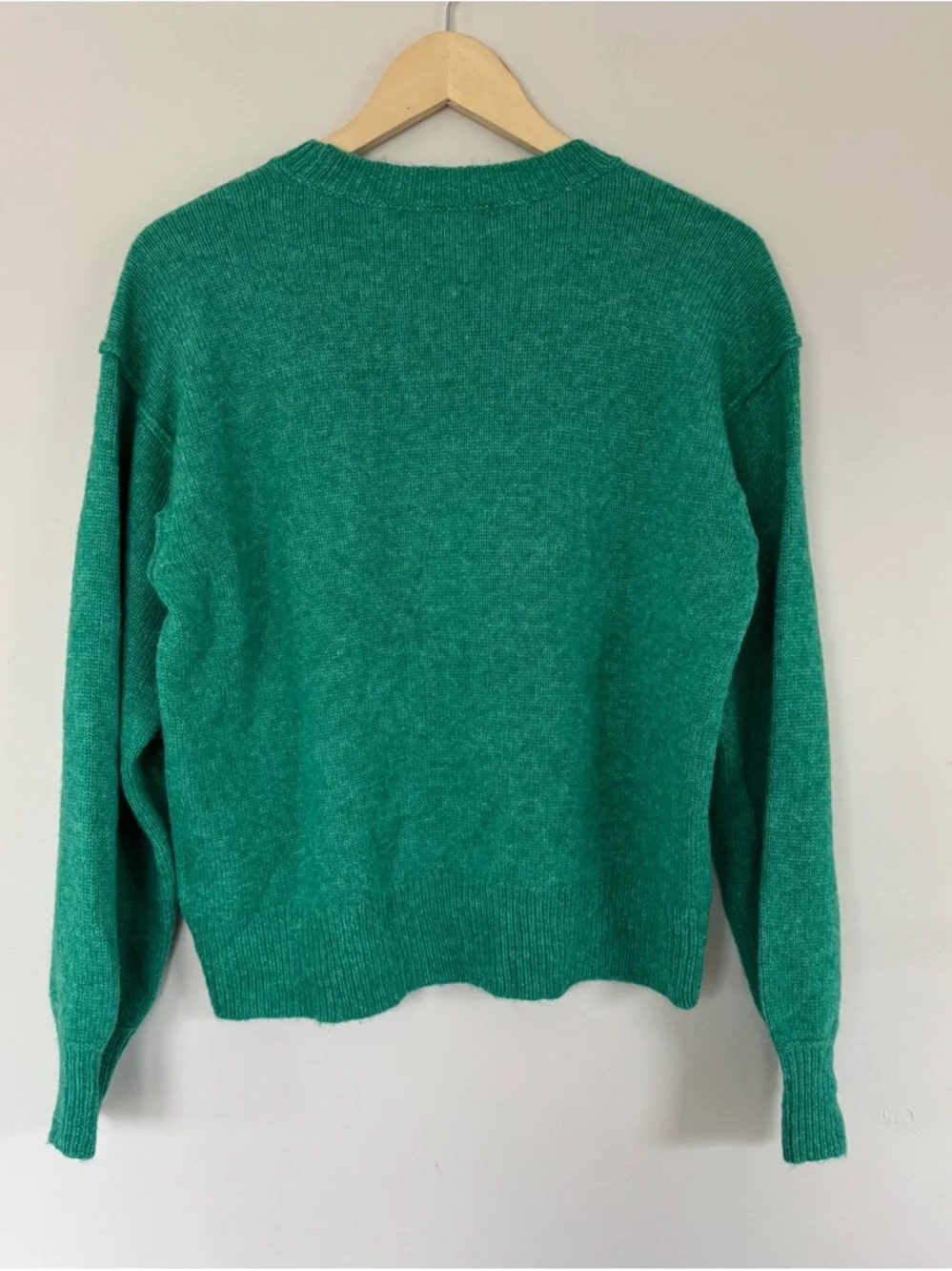 NWT J.Crew Relaxed Pullover Alpaca Blend Sweater Kelly Green Size Medium